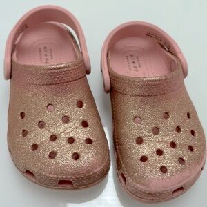Crocs with glitter